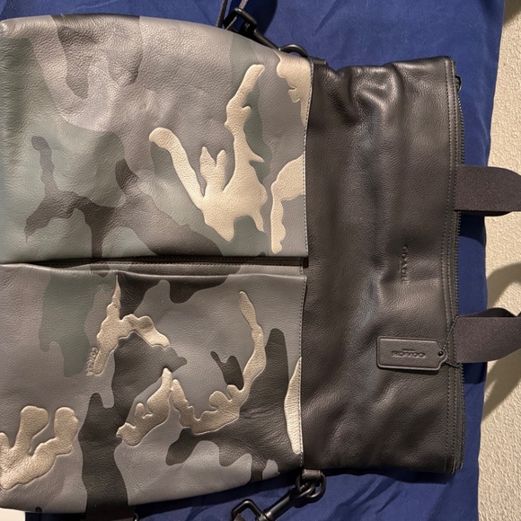 Coach Camo Leather Matching Set NWOT HTF Handbag Tote Crossbody Wallet - Picture 4 of 16
